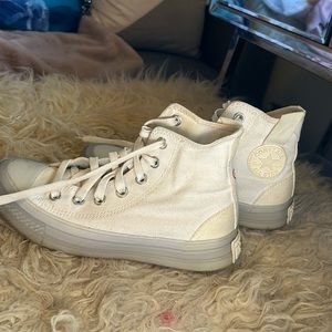 lightly used off white converse